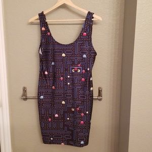 Poprageous ms.pacman bodycon dress L